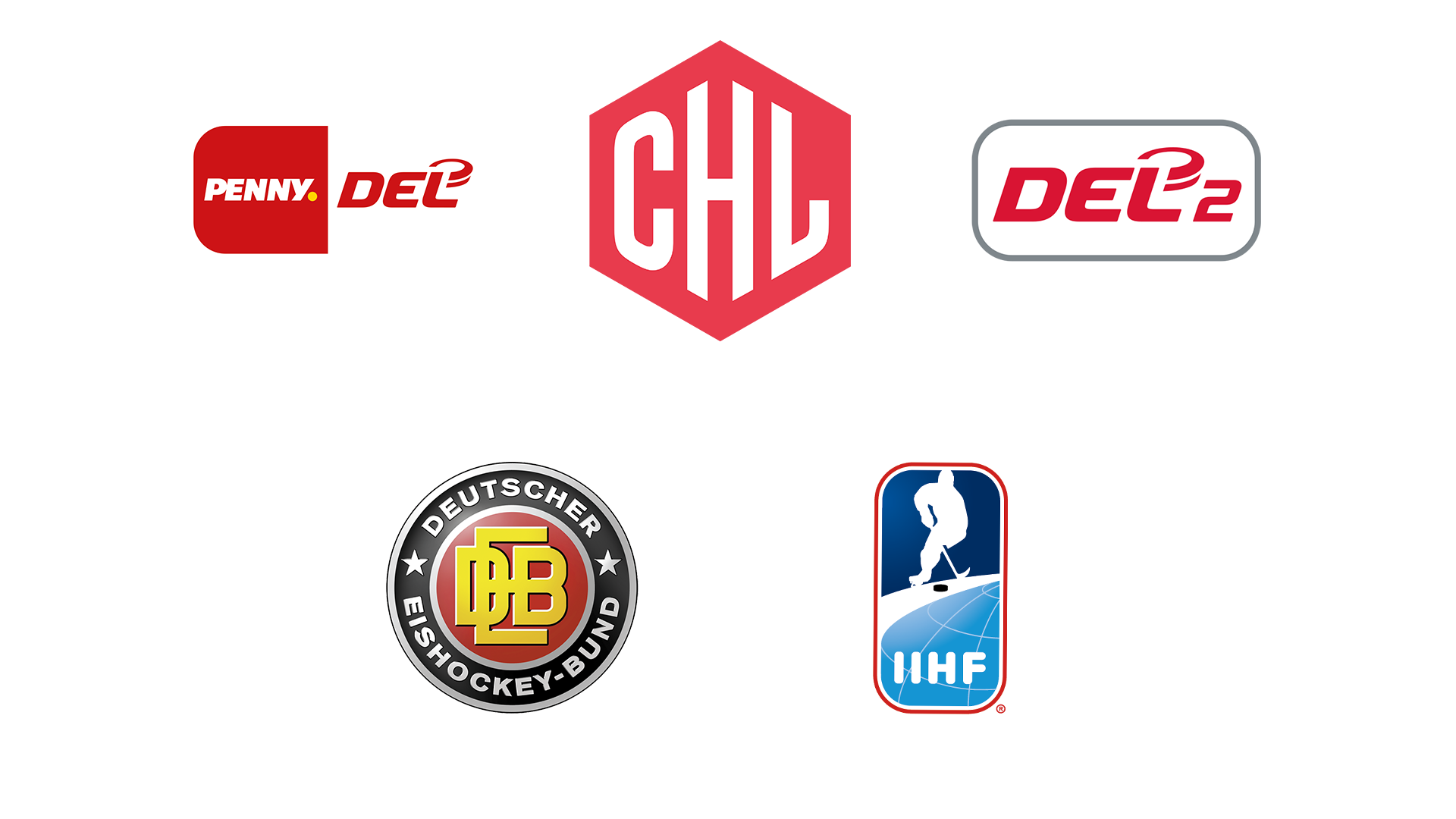 Logos der Eishockey-Wettbewerbe